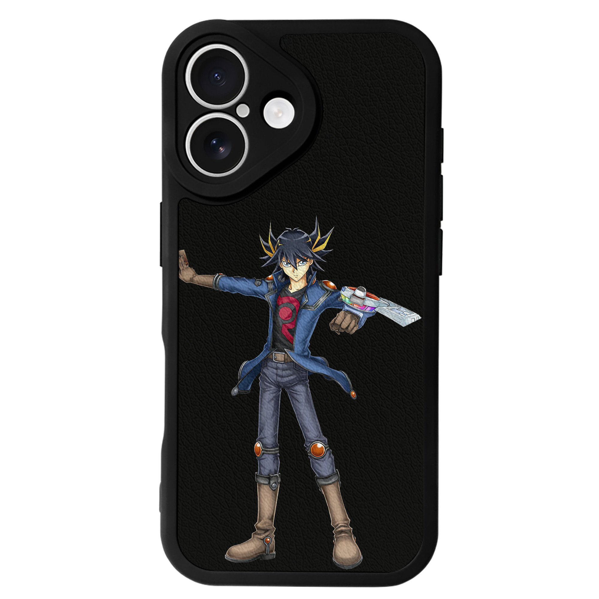 遊☆戯☆王 Yu-Gi-Oh! 【iPhone 16シリーズ対応】シリコンスマホケース（レザー調） 材質：シリコン